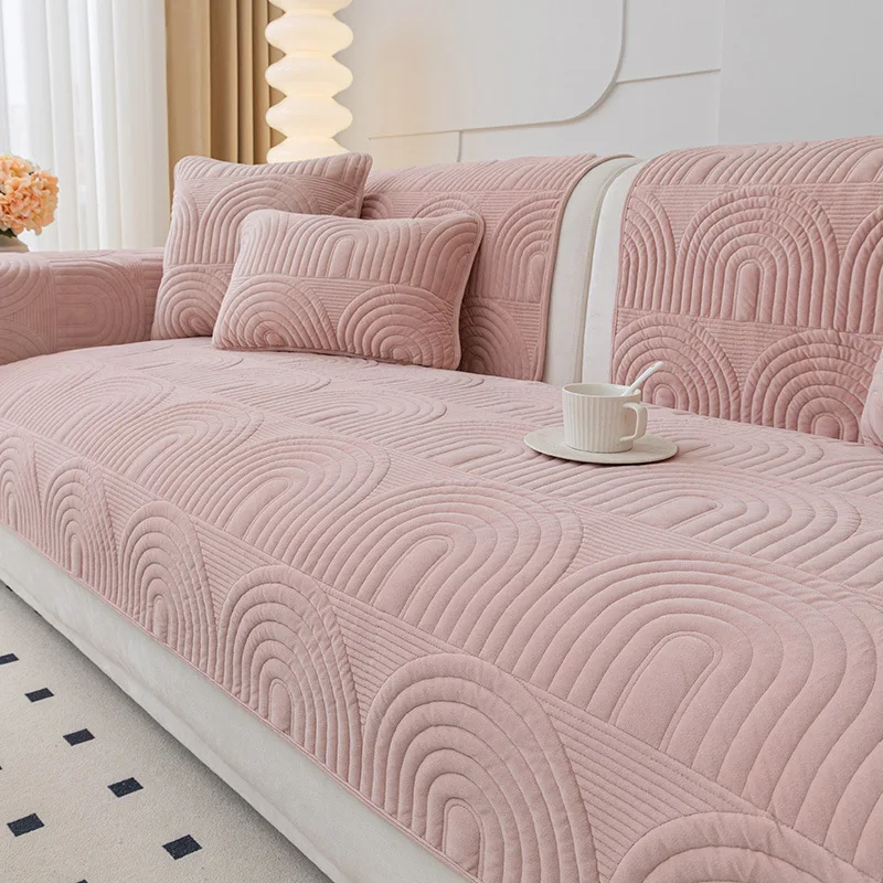 FANSU Housse De Canapé Serviette De Canapé Géométrie Rétro Dessus De