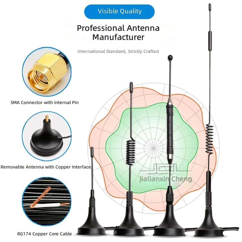 In Stock LoRa 433 MHz Small Suction-cup Antenna High-gain Omnidirectional Wireless Modules No Modem Function From China