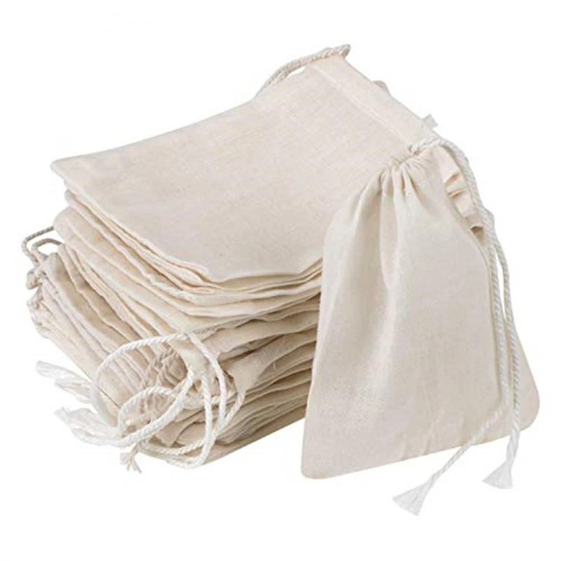 3x4 top muslin bags