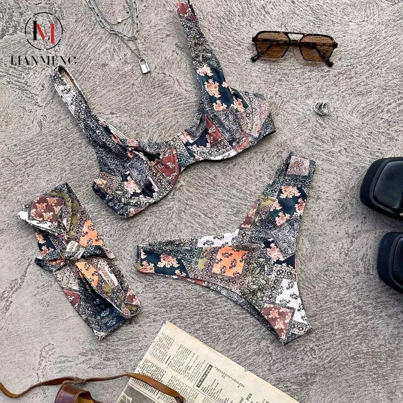 Lianmeng Ad136 Manufacturer Micro Bikinis Swimwear New Swimsuit