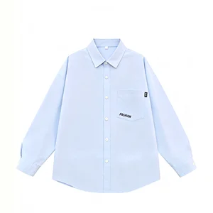Children's Casual Long-sleeved Shirt Spring New Boys' Girls' T-shirts 100% Cotton Knitted Breathable Wholesale