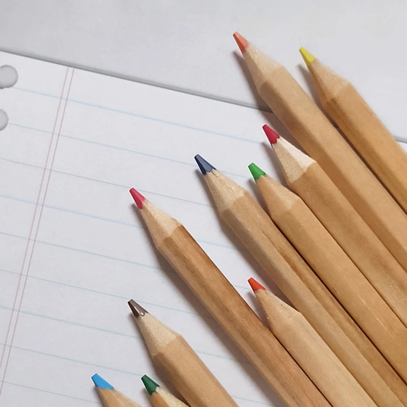 12 Colour Pencil Set For Drawing And Kids Beginner Art Projects_voghion.com