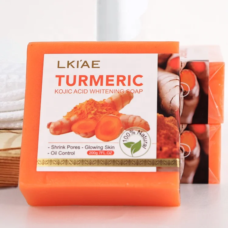 Kurkuma & Zitrone Aufhellende Gesichtsseife – Mit Kojisäure, 2 X 100g, Für Alle Hauttypen