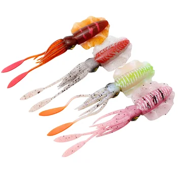 New Arrival CHEERY Squid UV Bionic PVC Artificial Soft Bait 10cm 20cm for Saltwater Lure Fishing & Boat Fishing – Soft Lure – view 2