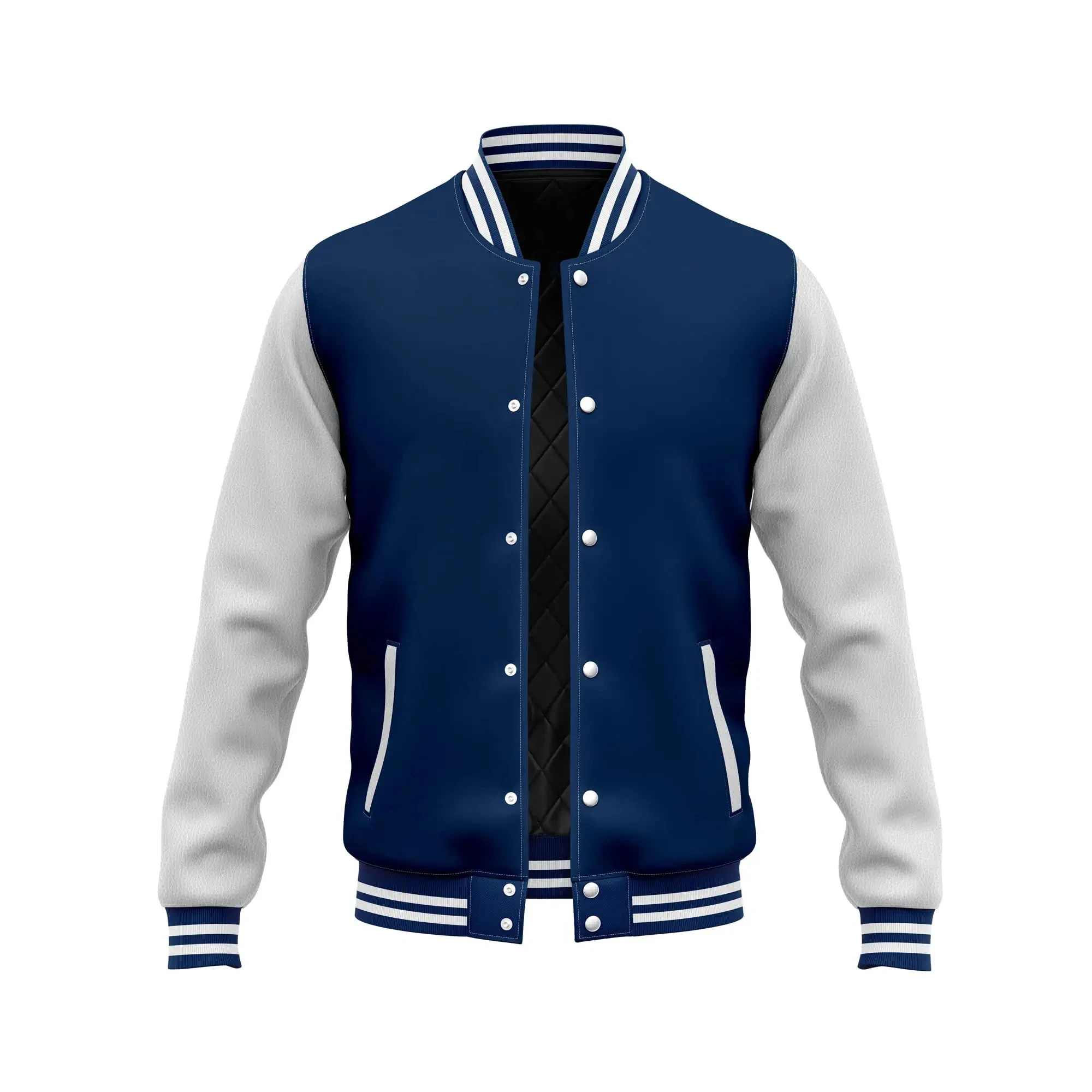 Custom Men's Lightweight Bomber Causal Varsity Flight Windbreaker Track Jacket_voghion.com