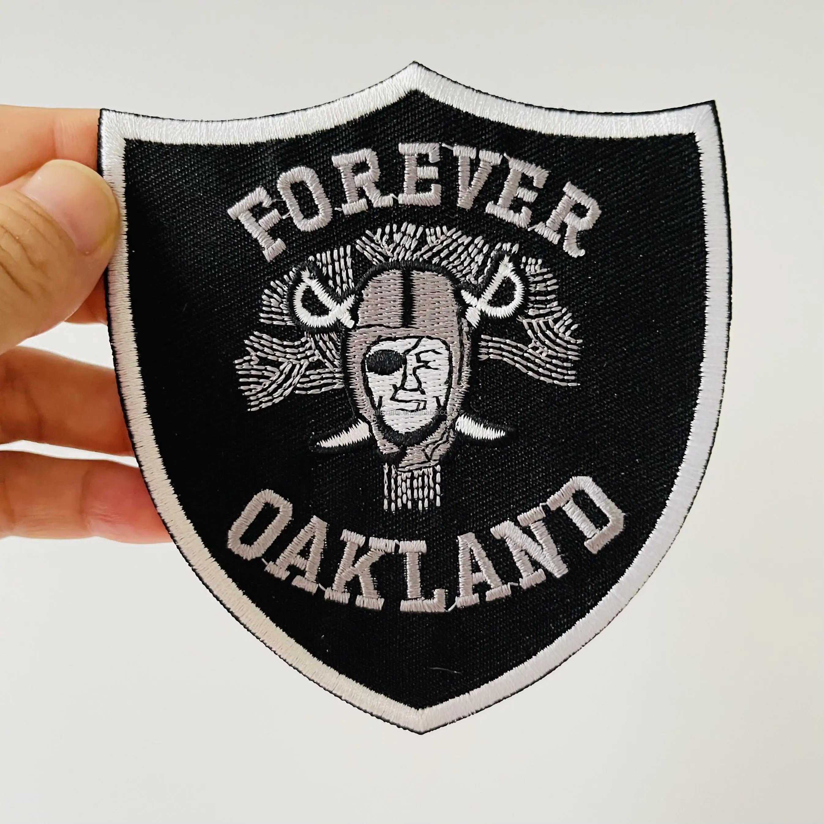 Iron on Patch Embroidered Oakland Raiders Nation Football Team