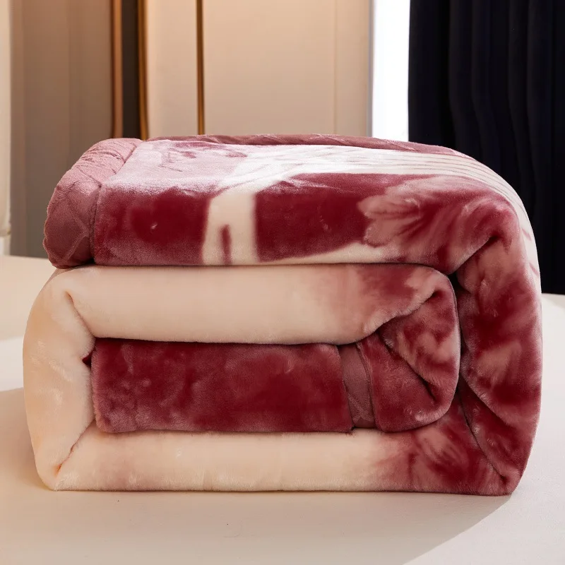 Wholesale Extra Thick Coral Fleece Blanket Custom Printed Cheap Soft