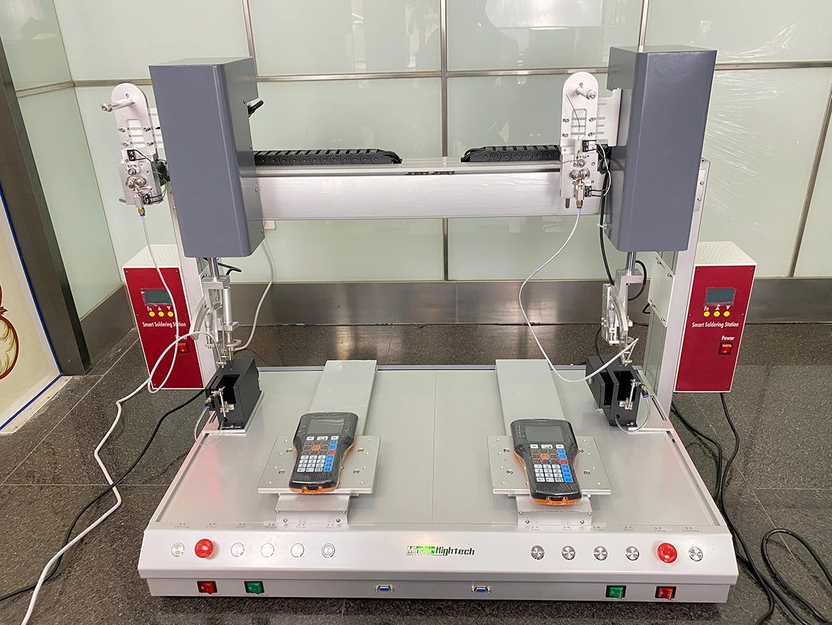 MD-HX3311R3311R Double head dual platform Automatic Soldering Machine 