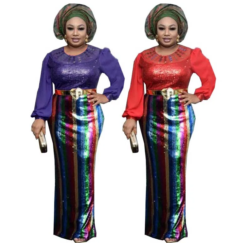 Fashion Shiny Luxury Elegant Dashiki 