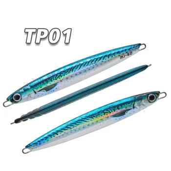 XUHANG TP01 Metal Slow Jig Fishing Lure Lead Fall Jigging Lure for Saltwater Fish and Marlin Variants From 20G to 350G – Metal Jig – view 3
