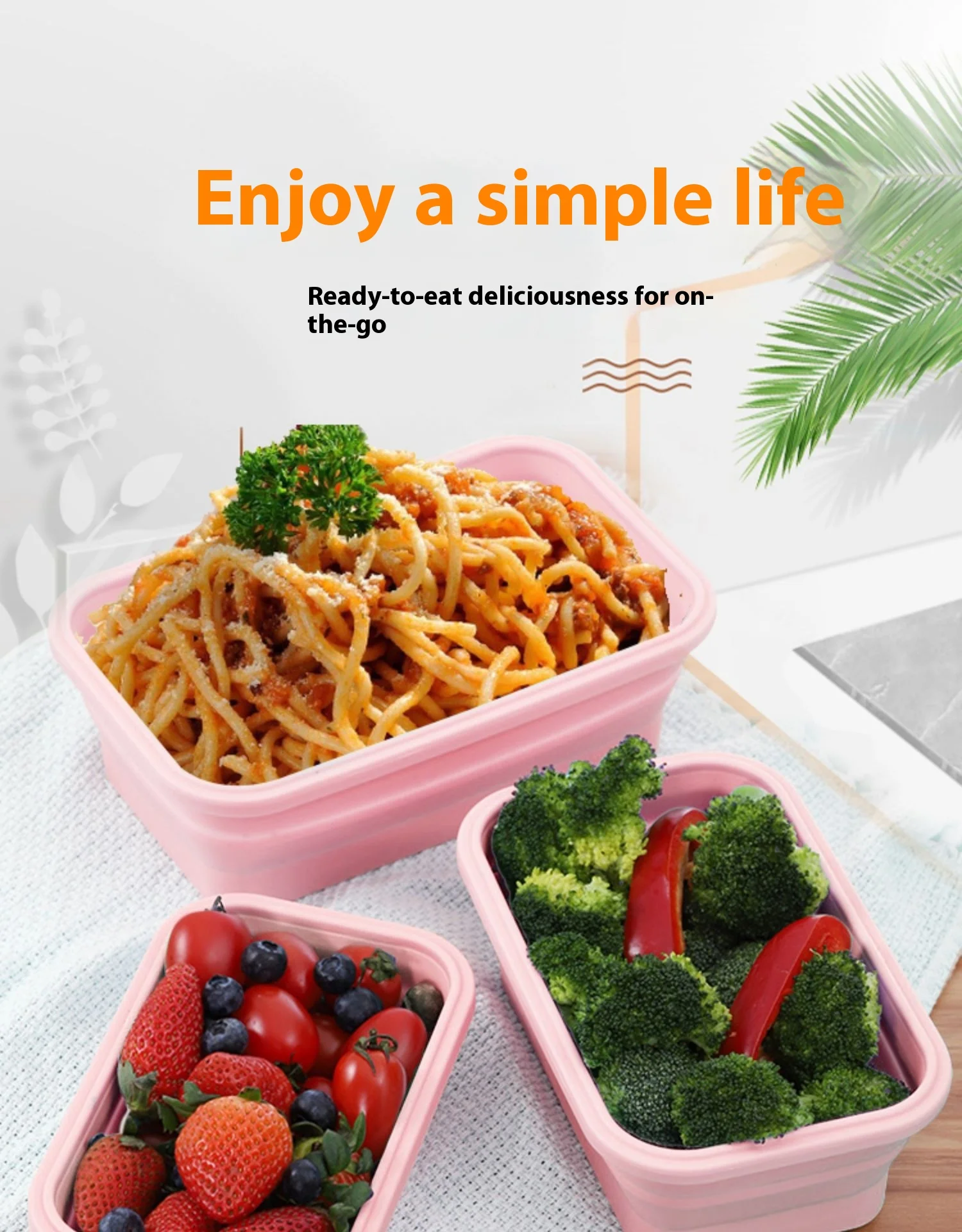 Customized Food-Grade Silicone Lunch Box Microwave Oven Safe Foldable Storage Crisper Set Convenient Daily Use New Style supplier