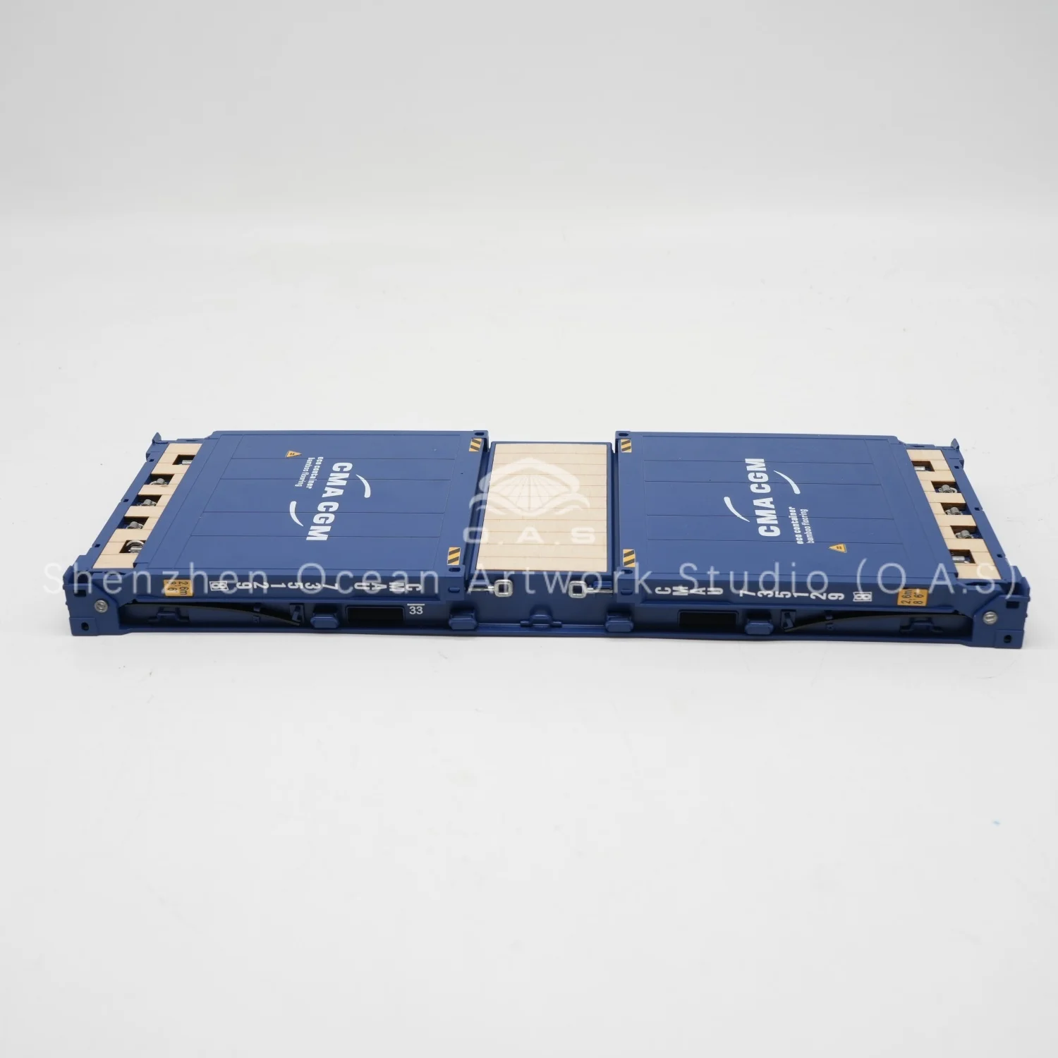 loas container model factory customized scale120 plastic crafts shipping boxes  cma cgm flat rack container model-12
