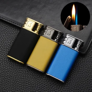 HB871 Double Fire Lighter with Open Flame Jet and Switchable Gold Wholesale