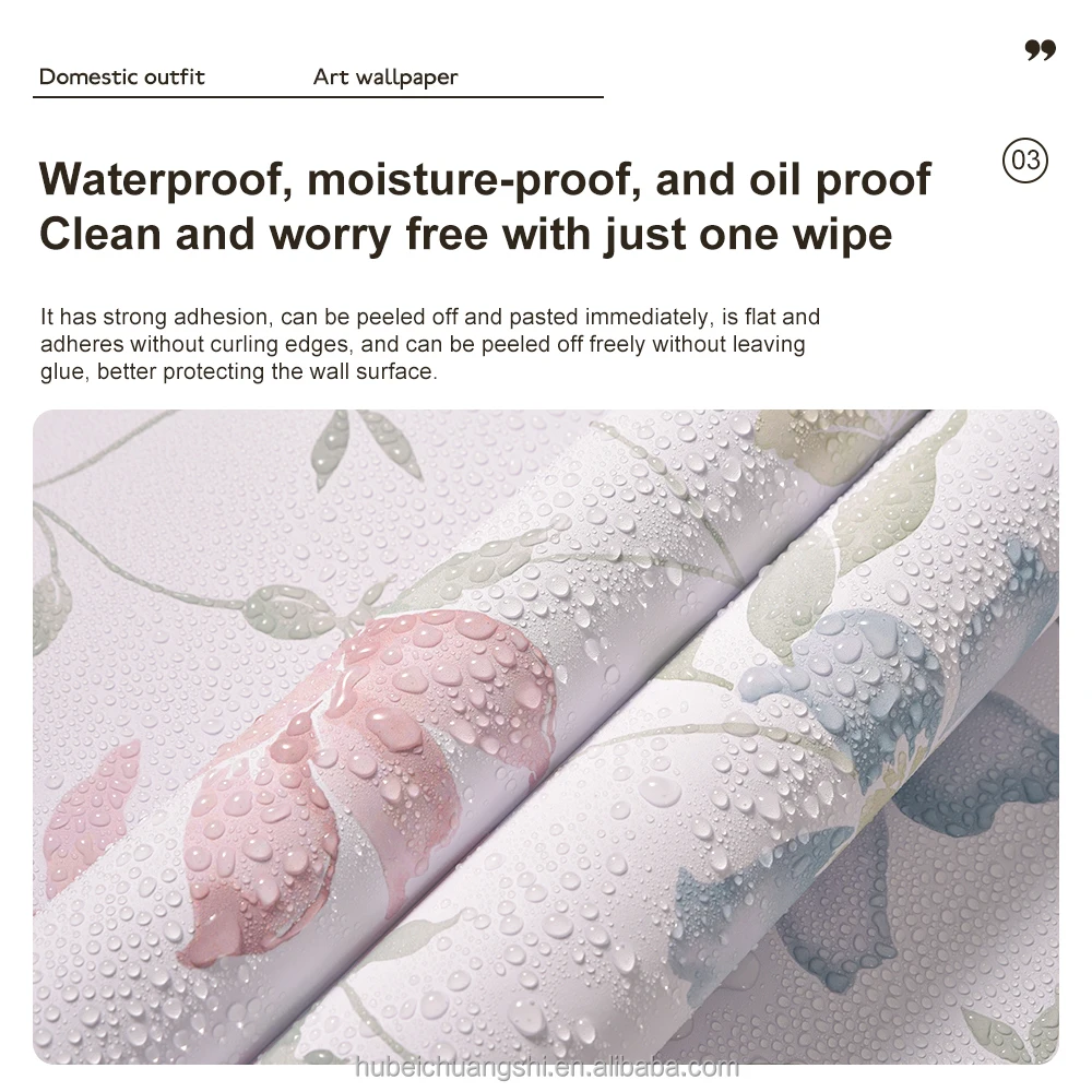 Homeme Peel And Stick Floral Wallpaper – 17.32x118.1 Inches, Multicolor Self-Adhesive Contact Paper For Kitchen Cabinets, Countertops, Walls, Furniture DIY