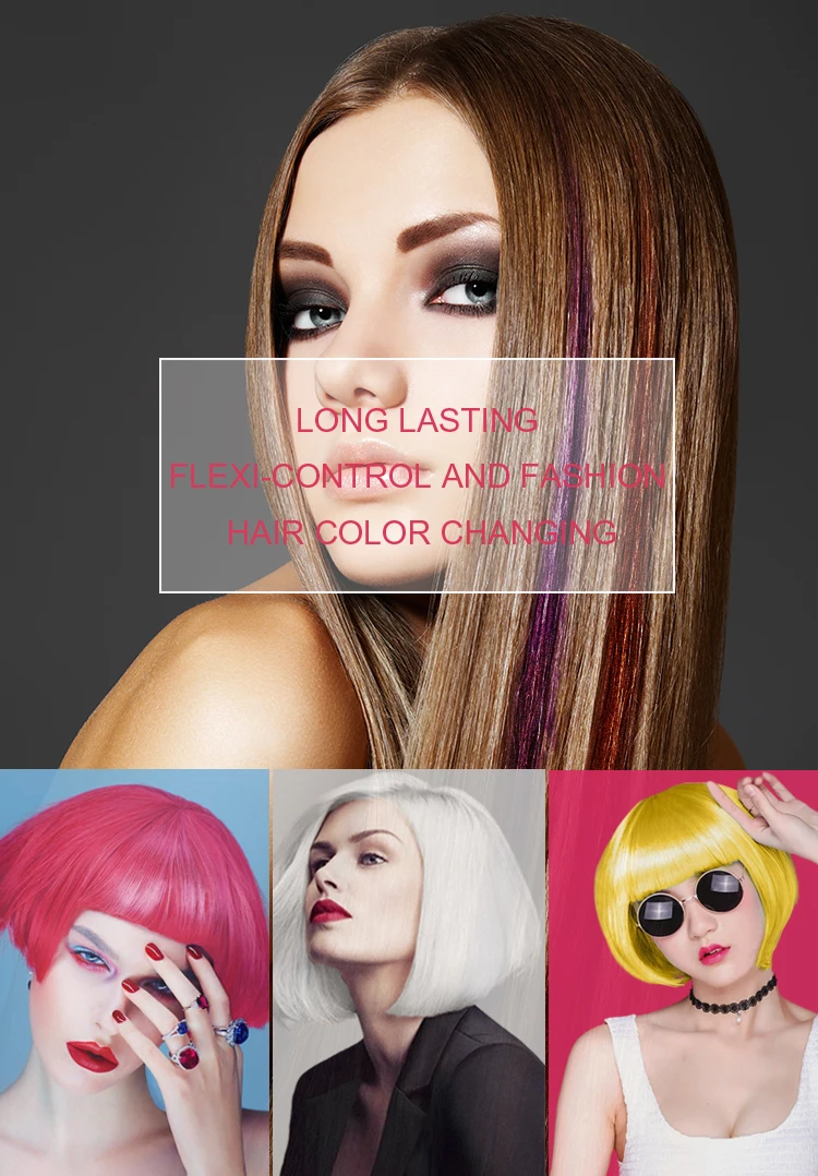 New Arrival Strong Hold Edge Control Organic Hair Paint Wax Pomade Gel Multiple Colors Hair Styling Color Wax