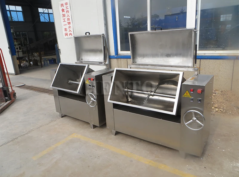 Large Output Meat Sausage Smokehouse / Sausage Stuffer Making Machines / Sausage Filler Machine Line