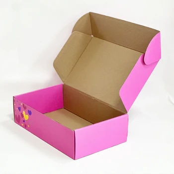 Custom small corrugated shipping mailing box printed corrugated box mystery corrugated clothing box