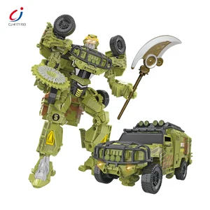 Chengji Deformation Toy Robot Model Simulated Fun Education Light Function Military Theme Set Cheap Plastic Toy Trucks