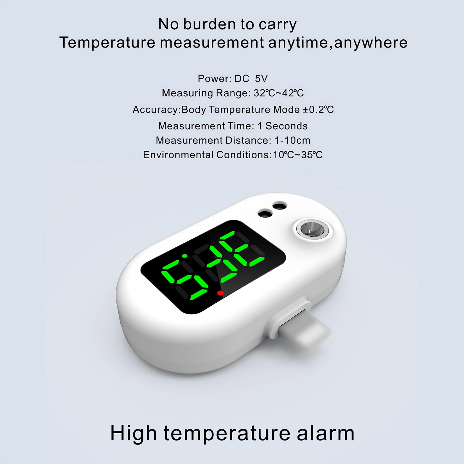 Usb Intelligent Thermometer Portable Mini Cell Phone Thermometer Infrared  Thermometer With Type-c Joint A