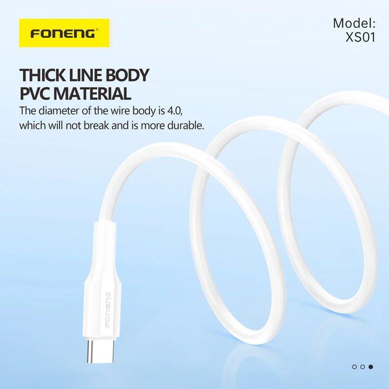 FONENG USB Cable Type- C 6A