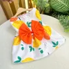 Vestido Estampado Naranja y Limón Estilo 230B