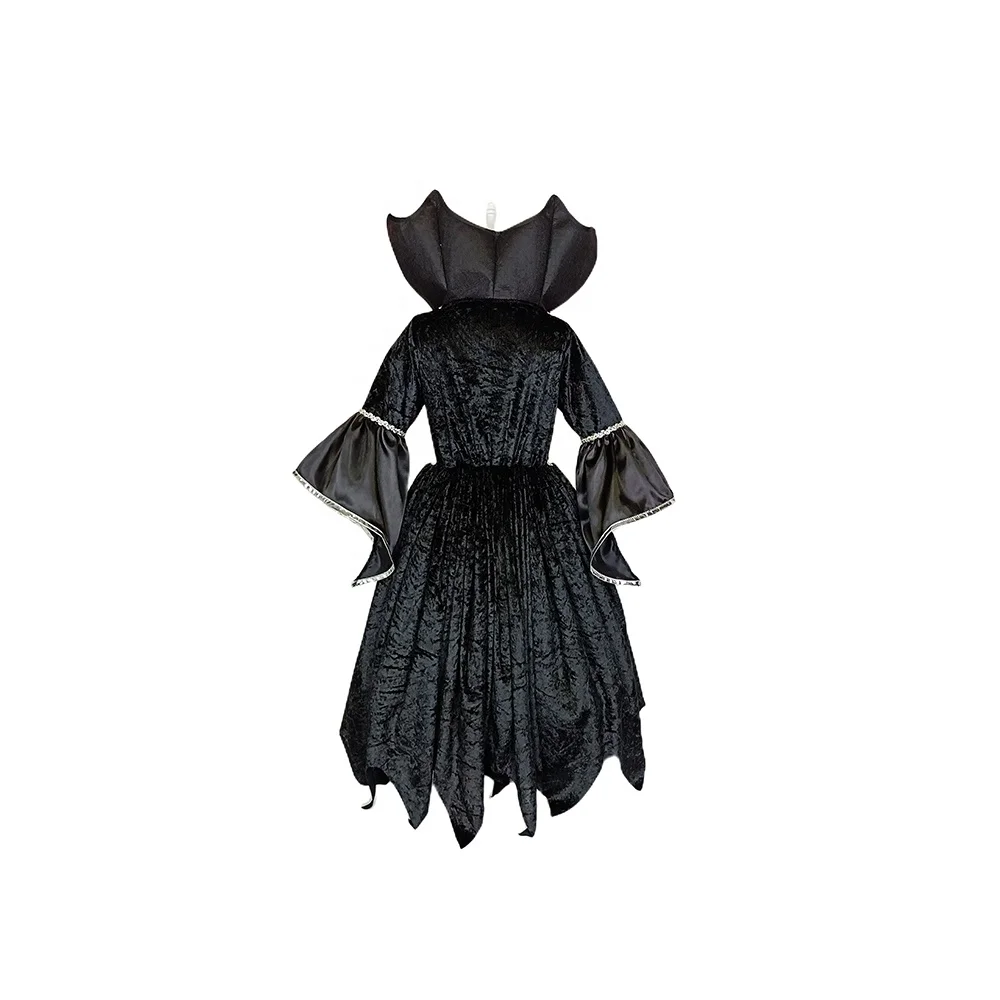 Kids Halloween Carnival Fancy Dress Costumes Gothic Vampire Queen Dress up Girls Royal Vampire Costume Kids Halloween Carnival Fancy Dress Costumes Gothic Vampire Queen Dress up Girls Royal Vampire Costume