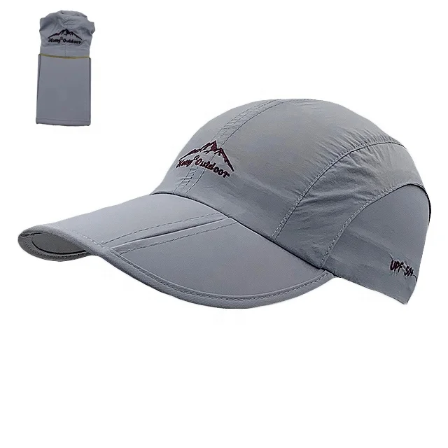 RTS High Quality Custom Baseball Cap Polyester Breathable Foldable Dad Hat Adjustable Embroidered Sport Hat for Outdoor