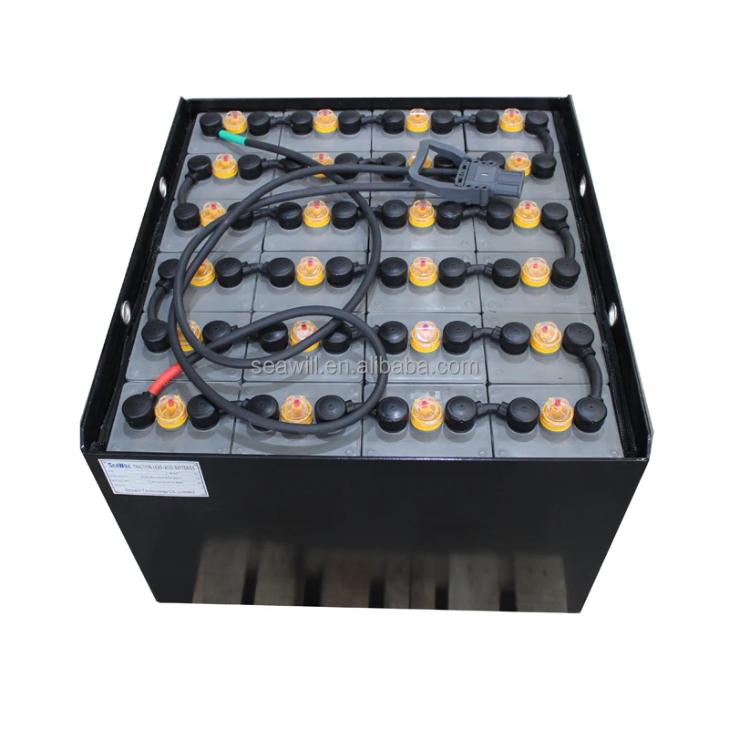 Forklift Battery 48v 560ah Pzs Type 198mm Width Traction Battery For