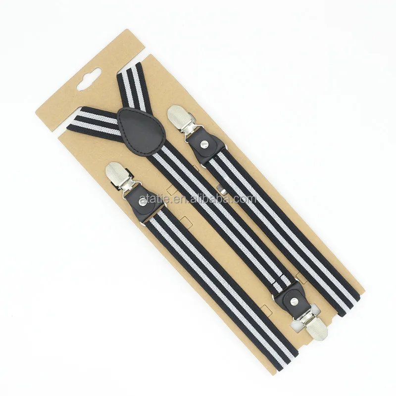 2,5 см ретро полосатый ремешок с 3 зажимами ремешок для мужчин Эластичный регулируемый ремешок для брюк мужские ремни