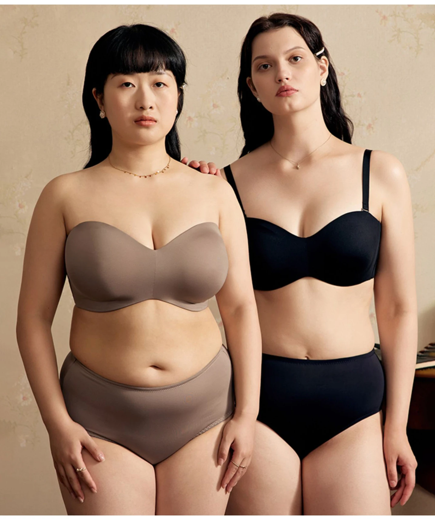 Plus Size Strapless Bra For Big Bust Thin Cup Nonslip Bra Tube Top Underwear Wedding Bra Push