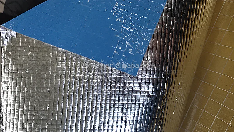 100gsm Aluminium Foil+ Woven Fabric/vapour Barrier Of Aluminum Foil ...