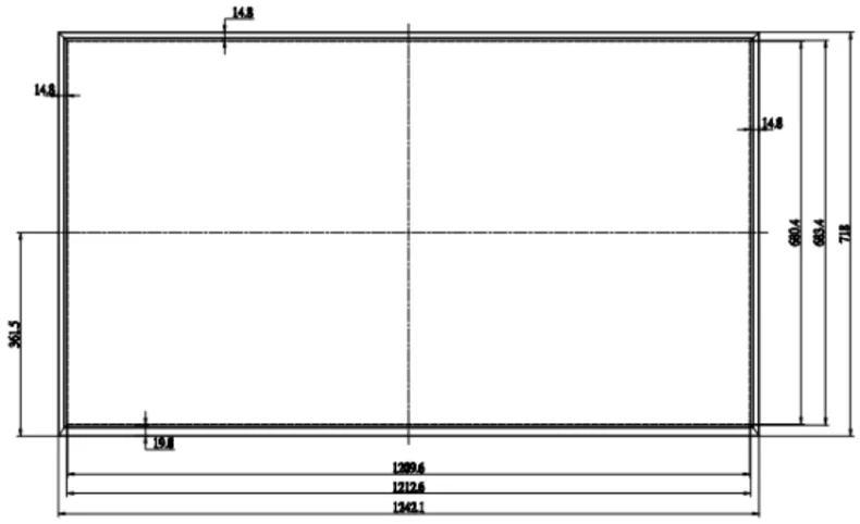 55 Inch 1000-3000 Nit CS-550FHB-N20 LCD panel High Brightness Tft Lcd Module Screen Support 1920x1080 FHD With RTD2513A borad factory