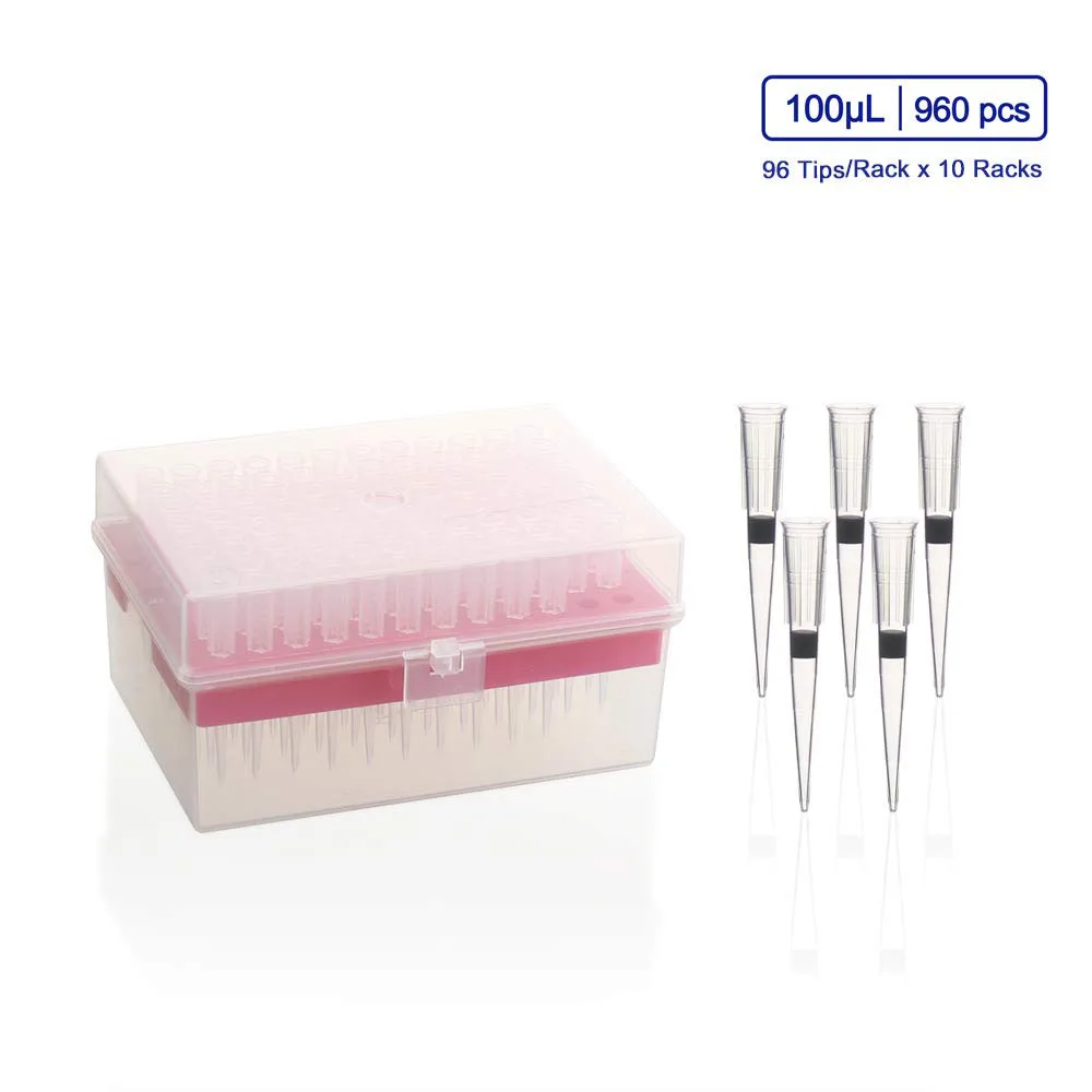 Laboratory Universal Low Retention Sterile Custom Graduated Filter Pipette Microtips Tip case Box