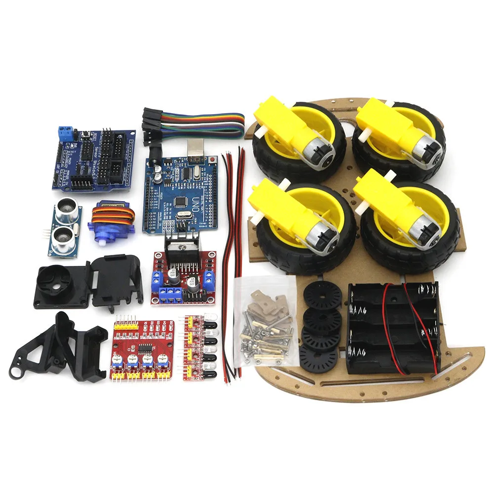 Stm32 Smart Car Chassis Tracing Car Tracking Ultrasonic Obstacle ...
