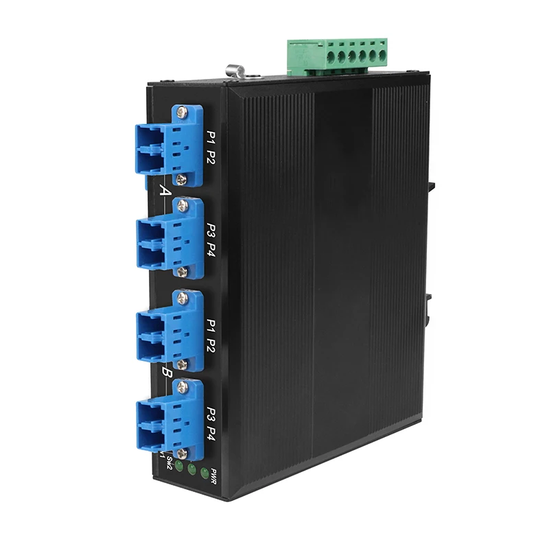 Channel 4 Optical Fiber Bypass Port Industrial Switches for network traffic forwarding