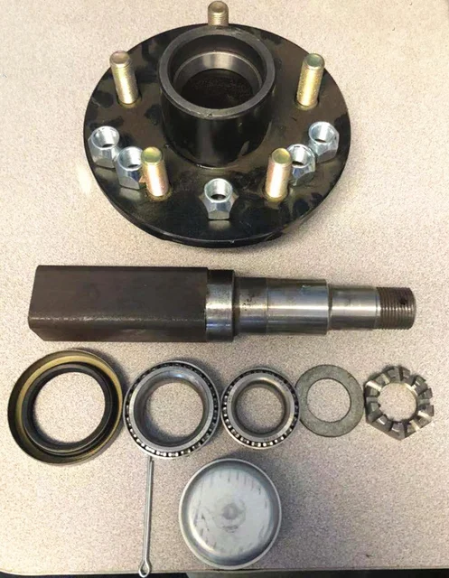 High Quality New Trailer Axle Hub Shaft Spindle Assembly