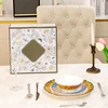 Oil Painting Tulip - Bone China 3 Piece Dinnerware Set