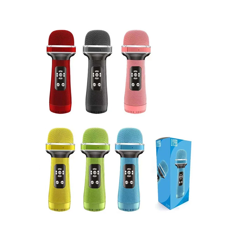 Wholesale Ly 198 Condenser Microphone Bt Microphone Voice Changer Oem Customized Logo Ly198 Children s Gift Handheld Microphone Buy Microphone Wholesale Ly 198 Condenser Microphone Microphone Voice