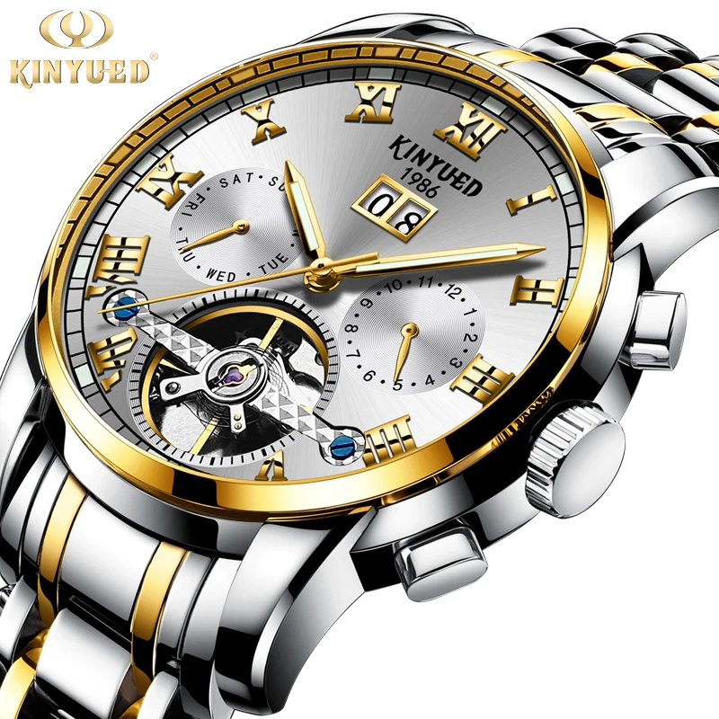 Automatic Mechanical Watch Luminous Display Stainless Steel Factory Price  High Quality Waterproof Men Alloy Watch Chronograph - Buy Top Quality Men  ...