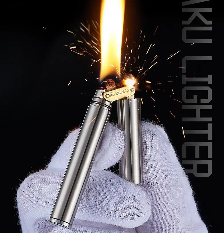 Cigarette Lighter Nunchaku Pure Copper Smoking Stainless Steel Kerosene ...