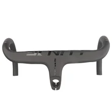 LUNJE NEW Break Wind Carbon Fiber All Inside Line Bend Handlebar with Stem Integrated Road Bicycle Carbon Handlebars