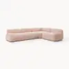 Tessuto di Velluto Rosa Chiaro
