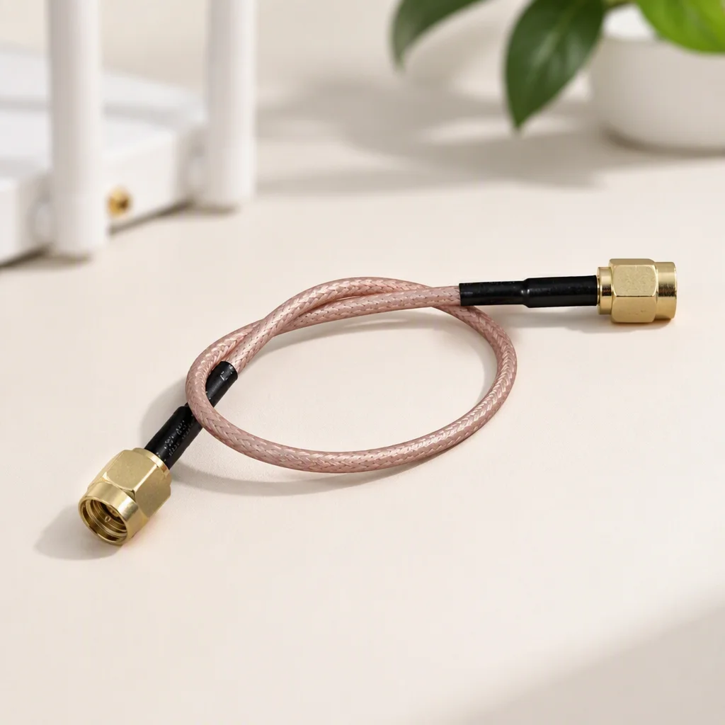 1m SMA Male to SMA Male Extension Cable 50 Ohm Pigtail for 4G 5G WiFi Antenna Connection