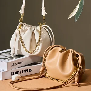 2026 Retro Style Women's Genuine Leather Underarm Shoulder Bag with Two Straps Durable Luxury Handbag for Daily Use