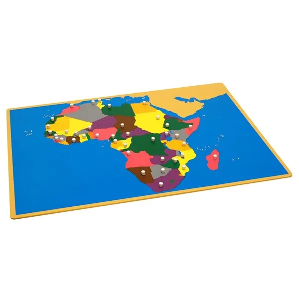 Монтессори материалы дети легко доска карта головоломки для