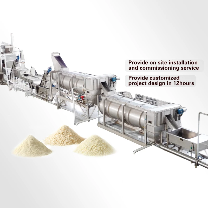 TCA Automatic Cassava Flour Garri Making Machine Cassava Powder Processing Equipment