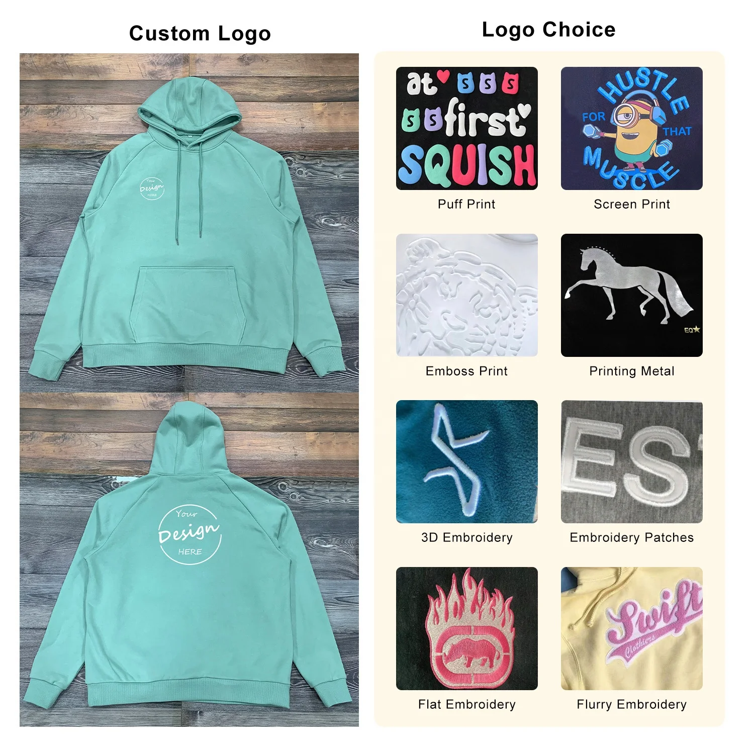 JL1219D OEM 360Gsm Raglan Sleeve Thick Sweatshirt Men’s Causal Drop Shoulder Oversized Pullover Hoodies Without Drawstring