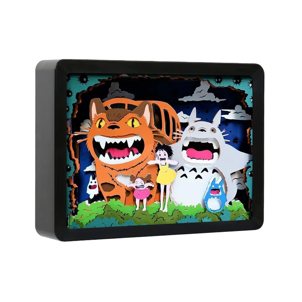 Cut Light Box 3D Shadow Box Night Light Led Lamp 2026 High Quality Anime Paper Bedroom Decoration Cartoon 60 Mixed ABS and Paper