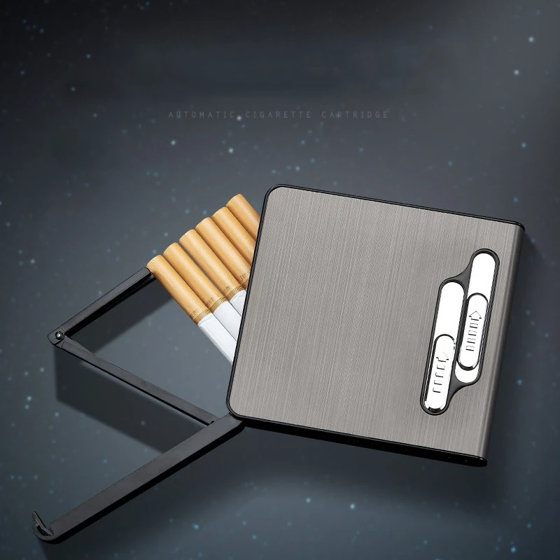 KY Wholesale Windproof Sublimation Cigarette Box With Lighter Luxury Vintage Cigarettes Lighter Case