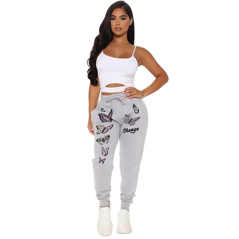 New Sport Casual Pants Printed Butterfly Tapered Legged Pants - Buy Delle  Donne Pantaloni Di Aerobica,Larghi Pantaloni Di Stampa,Stampa  Personalizzata Pantaloni Product on Alibaba.com